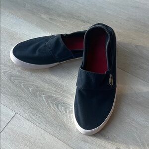 Lacoste Navy Slip-On Loafers
